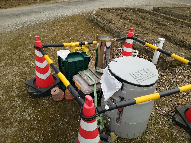 降水の採水開始